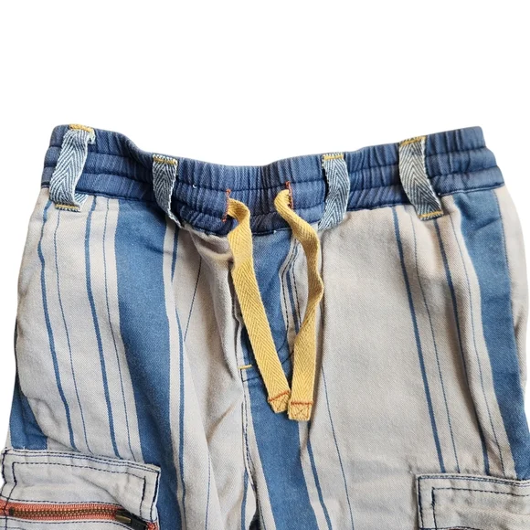 Matilda Jane x Joanna Gaines Little Rascals Striped Elastic  Cargo Pants Size 2 - Picture 10 of 12